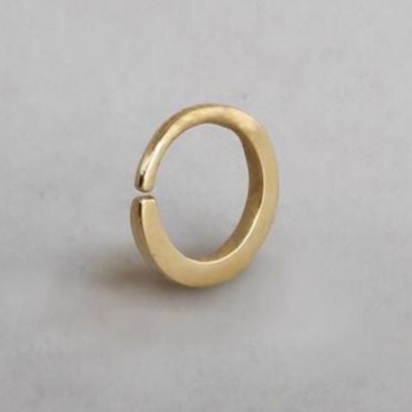 Solid 14k rose gold septum ring